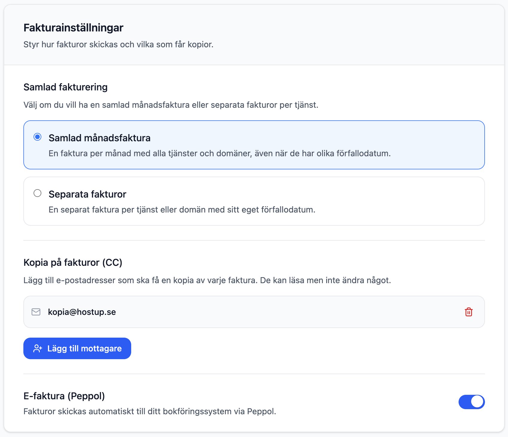 Betalningsmetoder: Swish, kortbetalning, Apple Pay, Google Pay