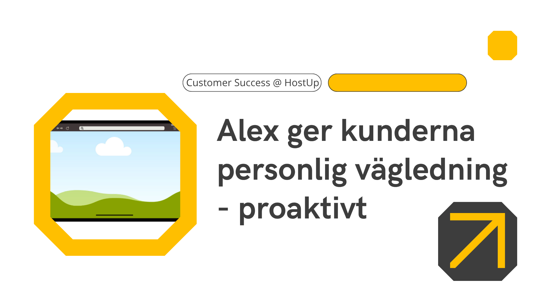 Alex, Customer Success Manager på HostUp