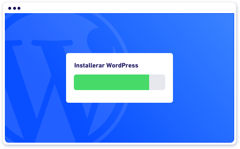 installerar WordPress