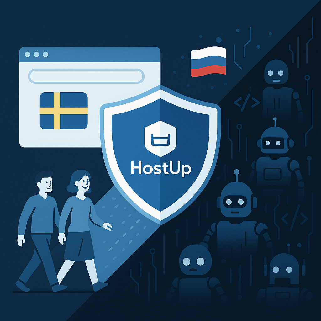 HostUp säkerhetssköld blockerar attacker